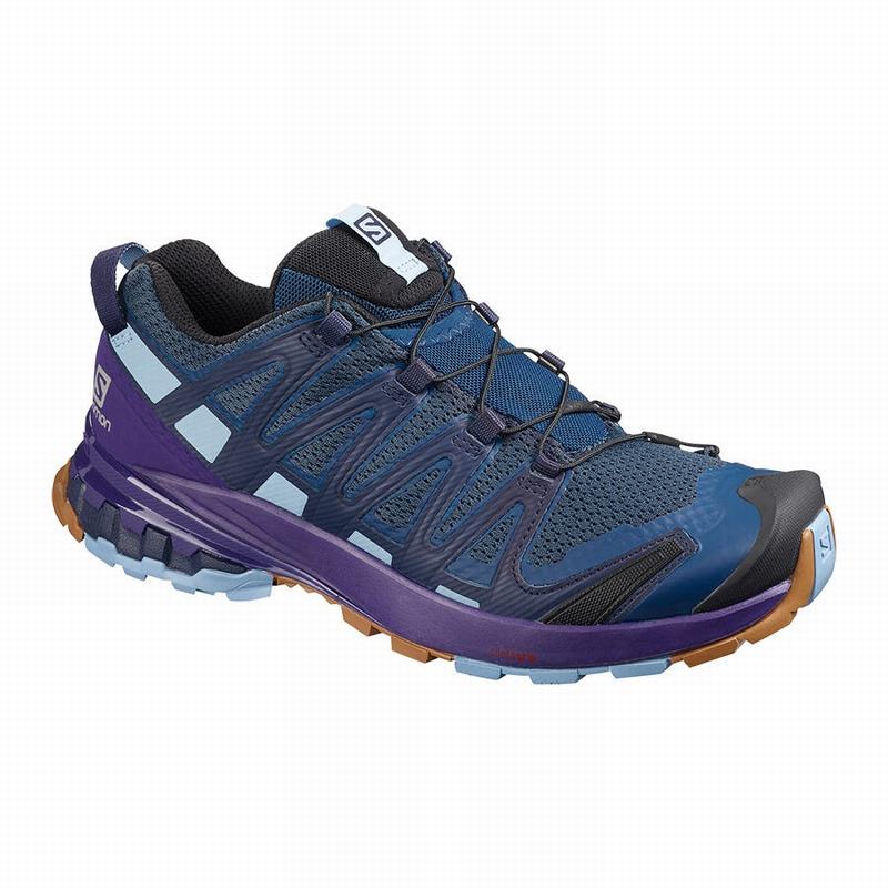 Salomon Trail Løbesko Dame Mørkeblå / Lilla Indigo - XA PRO 3D V8 (YXRDQ-1593)